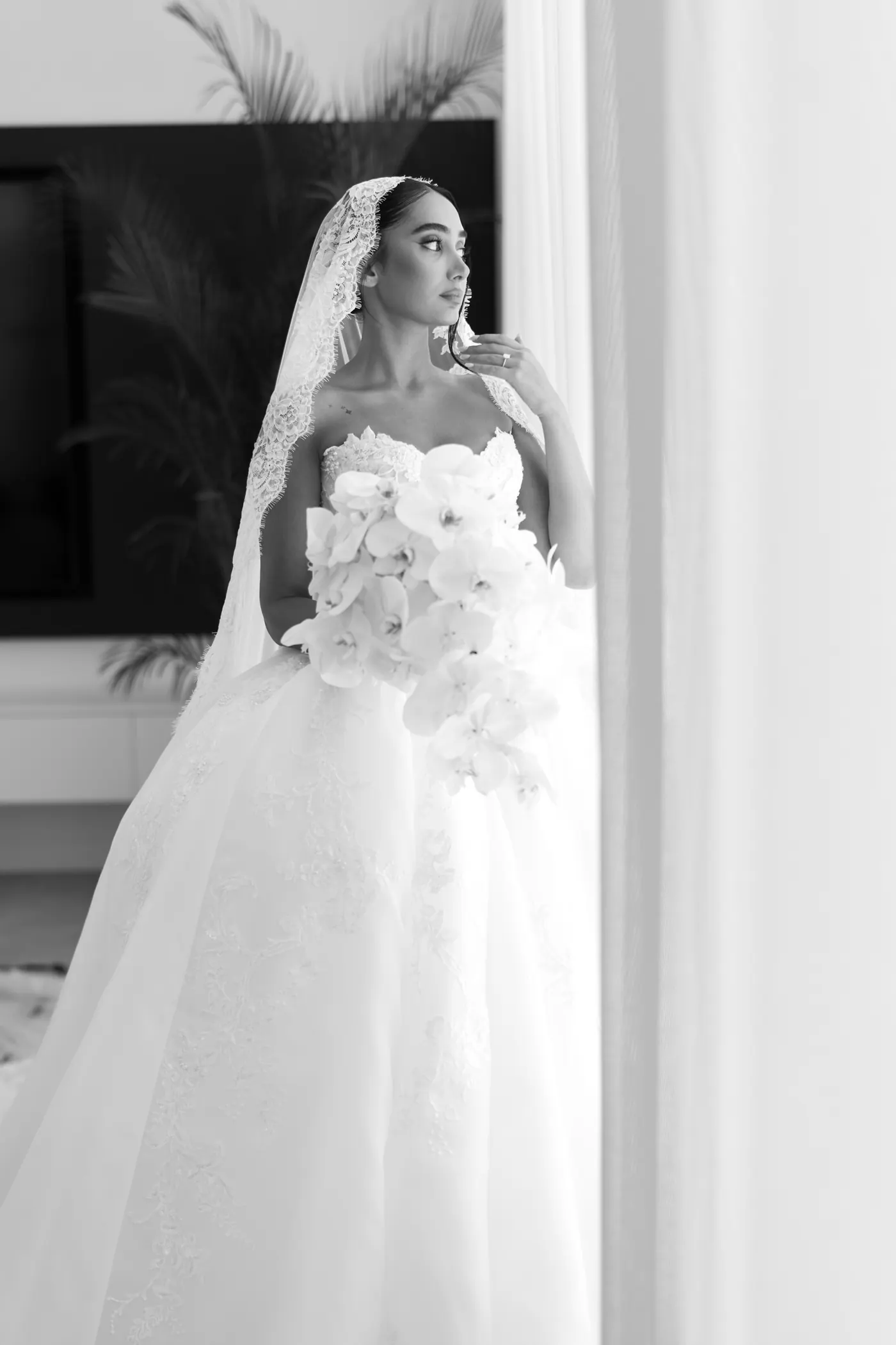 Bridal bouquet detail